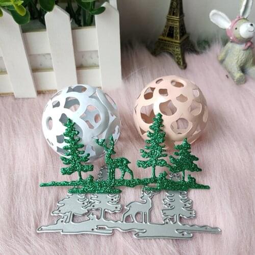 Christmas tree Deer album metal Cutting die scrapbook photo album paper gift card DIY decorative embossing mold new template
