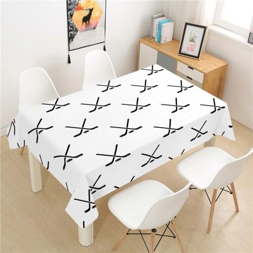 Simple Pattern Tablecloth polyester Hotel Picnic Table Rectangular Table Covers Home Dining Tea Table Decoration