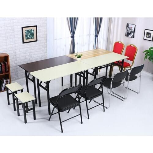 Folding table stall manicure table conference table long table training desk simple dining table household rectangular desk