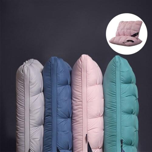 Comfortable Fluffy Plaid Sleeping Pillow Home Decorative Pillows Massage Orthopedic Pillow for Hotel Home Beding Pillow