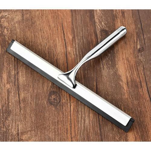 UK Stainless Window Glass Wiper Cleaner Squeegee Shower Bathroom Mirror Brush