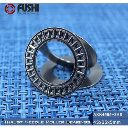 AXK4565 + 2AS Thrust Needle Roller Bearing With Two AS4565 Washers 45*65*5mm ( 5 Pcs) AXK1109 889109 NTB4565 Bearings