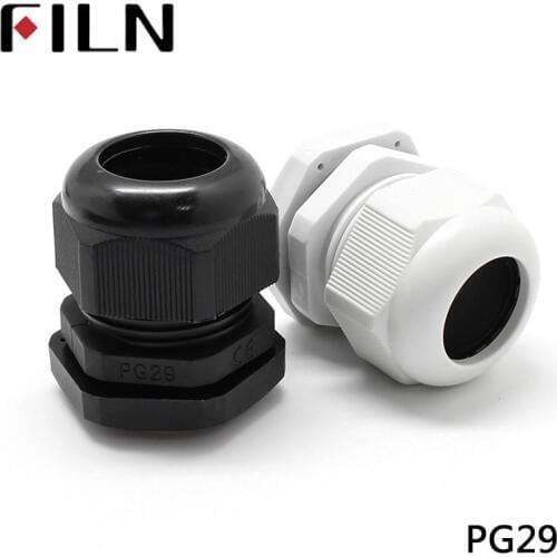 High Quality IP68 PG29 18-25MM Waterproof Nylon Cable Gland No Waterproof Gasket Plastic Waterproof Connector PG7 PG9