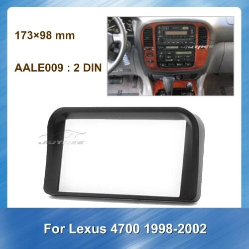 2 Din Car Radio Fascia For Lexus 4700 1998-2002 Car Trim Dash CD Installation Kit Auto Stereo Audio Frame Panel Bezel Trim kit