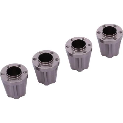 4 Piece 22 Mm Wheel Hexagon Rim Hub Drive Adapter for 1/10 Axial SCX10 TRX4 D90