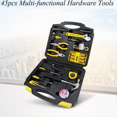 45pcs Household Tools Set Multi-function Home Hardware Tools Kit Electricial Repair Tool Kit Socket Wrench Screwdriver MC-045-23