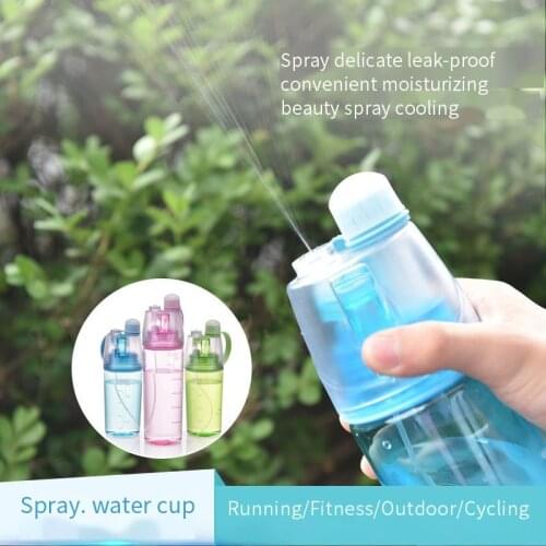 600ML Summer Drinking Cup Plastic PC Spray Water Cup Sports Bottles Goddess Fashion Water Cup Gift Eco Friendly with Straw