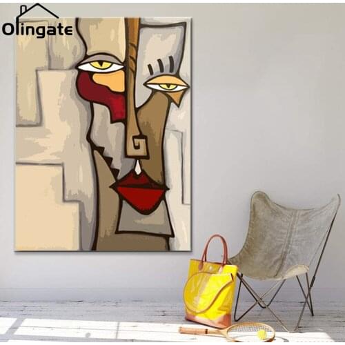 Blending In Face Wall Art Picture Prints Picasso Abstract Figures Poster One Piece Canvas Painting Home Decor for Living Room