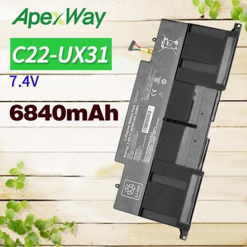 Laptop Battery C22-UX31 Battery For Asus C23-UX31 ZenBook UX31A UX31E Ultrabook Series