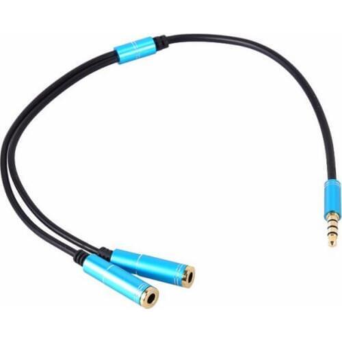 Audio Cables 3.5mm Stereo Audio 1 Male to 2 Female Splitter Cable Adapter for PC Cellphone Tablet Speaker Earphone New