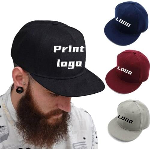 Custom Logo Unisex Baseball Caps Men Adjustable Snapback Hat Fashion Cotton Outdoor Sport Visor Hats Women Casual Hip Hop Cap