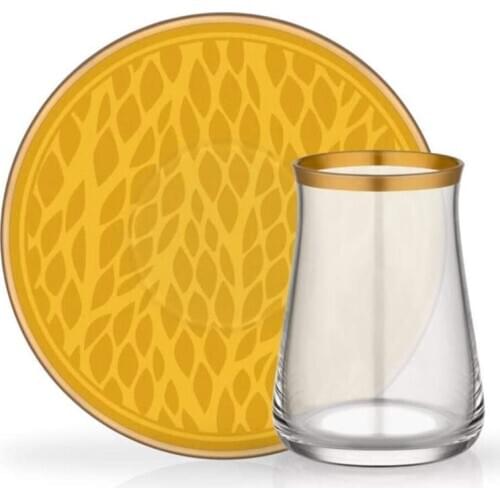 Glore Tarabya Tea Set 6 Pieces Andrea Yellow