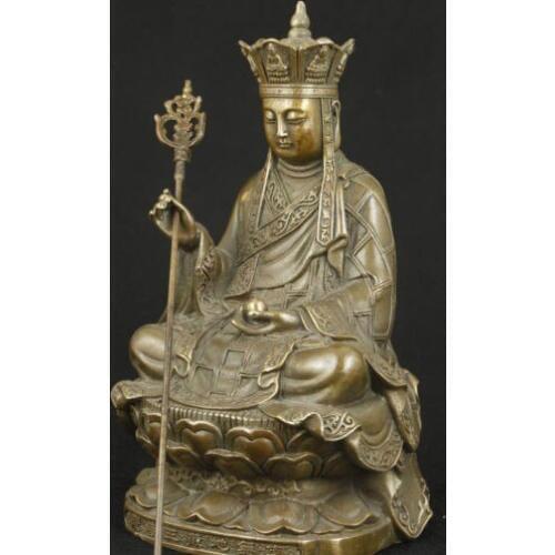 Decoration brass factory outlets Pure Brass Elaborate Chinese Old Brass Collectable Handwork Buddha Statue