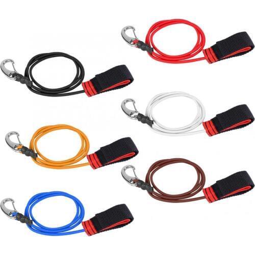 Elastic String Boating Kayak Paddle Safety Rod Leash with Carabiner for Paddling rowing boats Paddling Safety Leash accessories