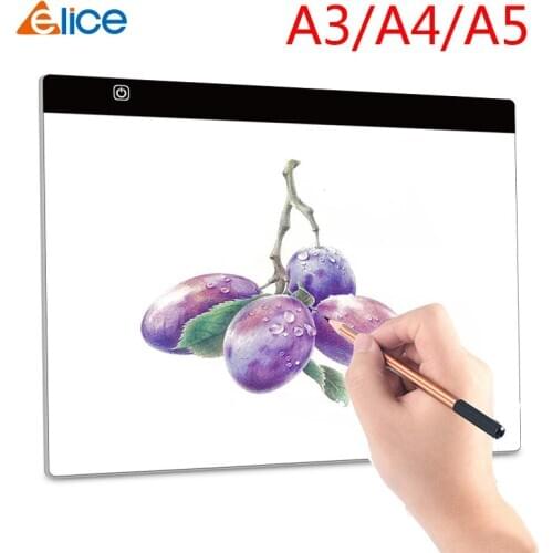 Elice A3 A4 A5 ultra thin LED Drawing Digital Graphics Pad USB LED Light pad drawing tablet Electronic Art Painting Wacom