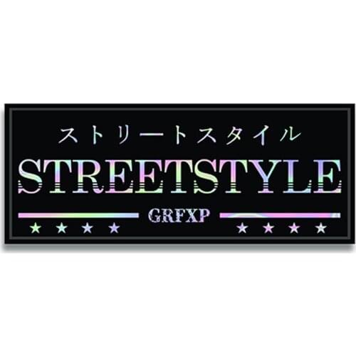 Personality Street Style Iridescent Sticker Car Vinyl Decal Reflective Car Sticker Waterproof Car Styling Apply To Car Window