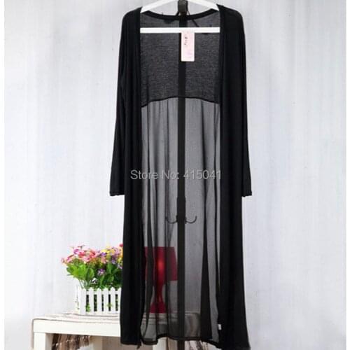 New Fashion Womens Cardigan Sweater Long sleeve Casual Slim Modal Lace Stitching Sun Protection Cardigan