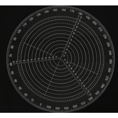 Round Center Finder Compass Clear Lathe Centering Circle Gauge for Drawing Circles Wood Turning Lathe Work Tool Circles Diameter