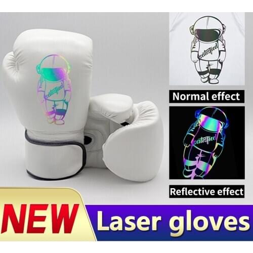 Laser Reflective Boxing Gloves Men And Women Sanda Sandbag Muay Thai Professional Boxing Gloves 6 8 10 12 14 16OZ