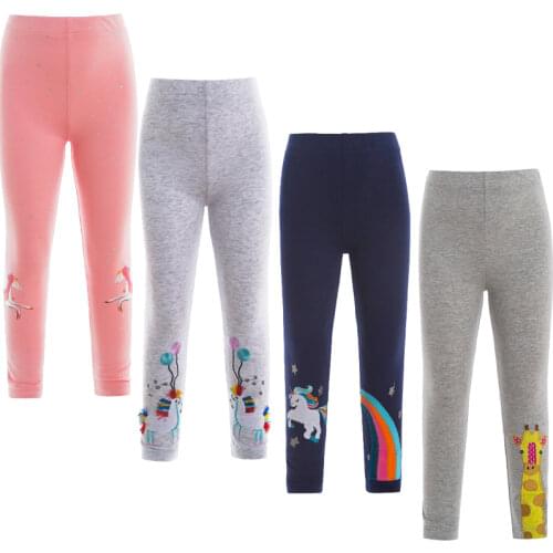 Children Leggings Trouser Kids Autumn Winter Clothing Girls Cartoons Printing Pants For 3-8 Years Girls