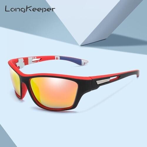 LongKeeper Polarized Sunglasses Men Brand Design Driving Shades Sun Glasses Male Outdoor Sports Windproof Fishing Goggles UV400