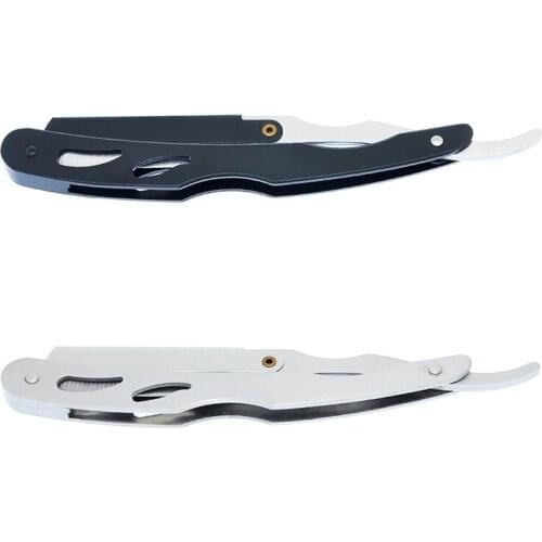 1Pcs Hairdressing Hair Razor Men/Female Straight Edge Razors Shaving Knifes Professional Shaver Knife Replaceable Blades HC0013