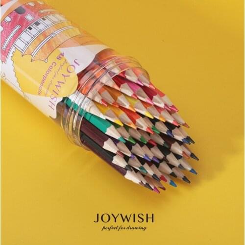 48-color Colored Pencils Set Student High Quality Painting Materials Art Supplies Oily Colored Pens Writing Office Supplies