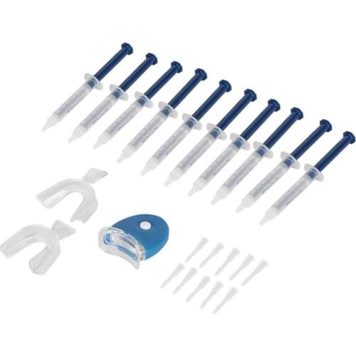 Professional Portable Dental Equipment 10 Pieces White Tooth Teeth Whitening System Whitener Bleaching Kit Oral Gel Kit