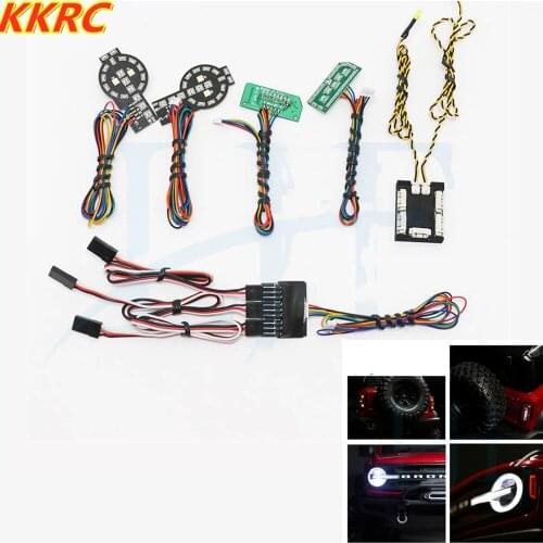 TRX-4 LED Light System Front & Rear Lamp Group for 1/10 RC Car Traxxas TRX4 Ford Bronco Front and Back Headlights L339
