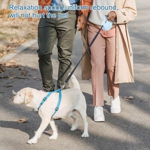 Dele 3M Dog Leash Automatic Retractable Roulette Leash Leads for Dogs Rope with Reflective Tape Harness Pet Accessories Supplies