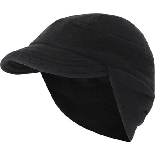 Connectyle Mens Women Winter Warm Skull Cap Outdoor Windproof Soft Fleece Earflap Beanie Daily Hats with Visor