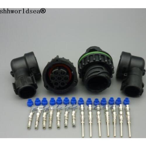 Shhworldsea 15Set 7 Pin 1718230 967650-1 965783-1 Auto Sensor Plug Waterproof Wire Connector For Car Oil Exploration Railway