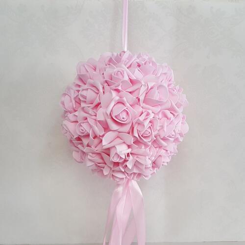 Wedding room decoration Flower Ball Foam Rose Wedding Kissing Balls opening celebration mall Decoration Ball hanging ball
