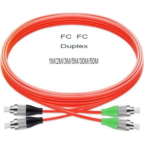 Fibre jumper 5PCS/lot FC/UPC - FC/APC fiber optic patch cord ,1M 2M 3M 5M Duplex Multimode cable FC-FC optical