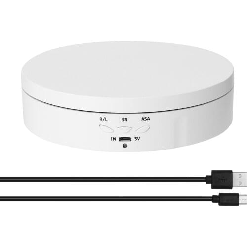 Display Turntable 360° Electric Rotating Turntable Display Stand for Video Photography Props Speed Adjustable Display Turntable