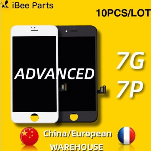 IBee Parts 10PCS New Generation Advanced for iPhone 7 7 Plus LCD display Touch screen Replacement Lens Pantalla