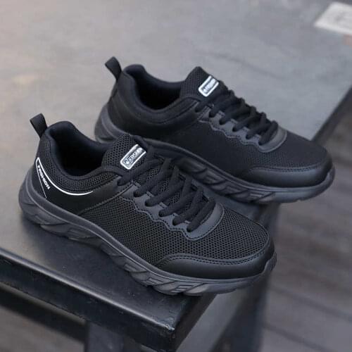 WomenS Black Sports Shoes Running Woman Women Black Sport Shoes Sneakers WomenS Tennis Solid Color Deporte Fitness Training