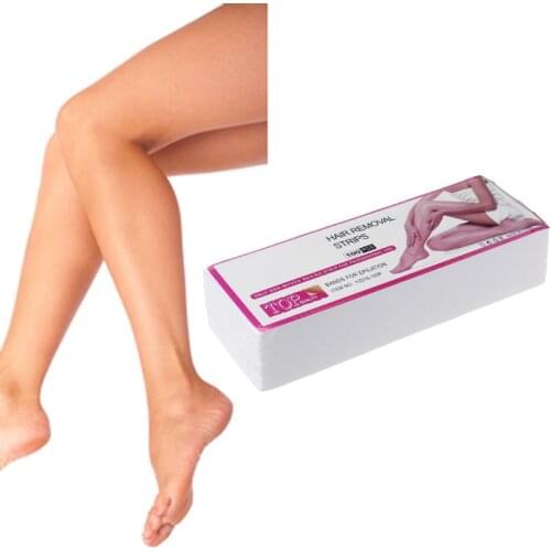 100Pcs/Lot 7x20 Non-woven Wax Band Hair Removal Beauty Health Epilator Wax Paper