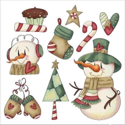 2019 New Arrival Snow Man with Gloves Metal Cutting Dies Stencils for Scrapbooking/photo Album stamps Decorative Embossing DIY