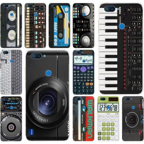 283FG Retro Camera Cassette Tapes Calculator Keyboard Soft Silicone Tpu Cover phone Case for xiaomi redmi mi 8 A1 A2 lite
