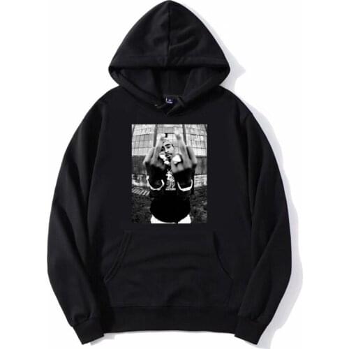 2pac Tupac Shakur Casual Hiphop Rap Star Cool Hoodie Men Hooded Sweatshirt Fleece Hoodies Harajuku Streetwear