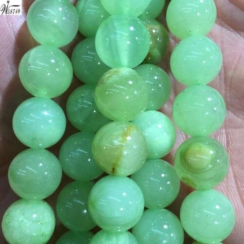 Free shipping Women Fashion Jewelry 6mm 8mm 10mm 12mm Cyan Jad Round Loose Beads 15” FG8684