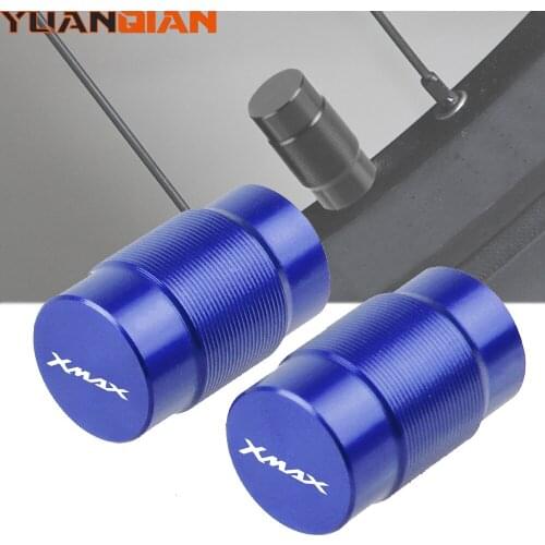 For Yamaha XMAX 125 250 300 400 all years Motorcycle CNC Aluminum Wheel Tire Valve Stem Caps Covers airtight cap