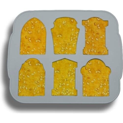 Hot Selling Halloween Gravestone Silicone Mold Ice Chocolate Mold Tombstone Cake Fondant Mould For Ice Chocolate