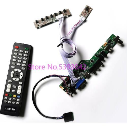 KIT for LP173WD1 (TL)(C1)/(TL)(C2)/(TL)(C3)/(TL)(C4) LVDS LCD panel 40Pin 1600*900 VGA USB AV Analog TV control drive board