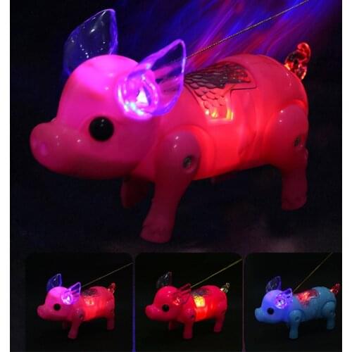 Flashing Walking Pig Toys Boys Funny Musical Pig Electronic Pets Toy Children Interactive Gadgets Electronic Toys Boy Girl Gifts