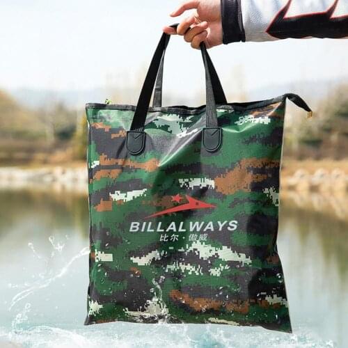 Reusable Fashion Large Capacity Fishing Water Tank Oxford Cloth Fishing Bag Convenient for Traveling