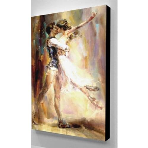Modular Canvas Painting Ballet Men And Women Home Decor Kiss Pictures Modern Printed Poster For Living Room Wall Art No Frame