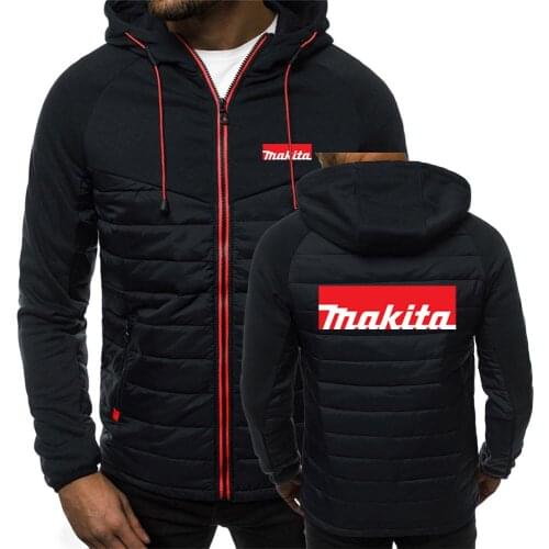 2021 Designer Makita Fashion Hoody Spliced Jacket Coat Printed Men Hoodies Casual Coat Hooded Fleece Zipper Streetwear Clothes
