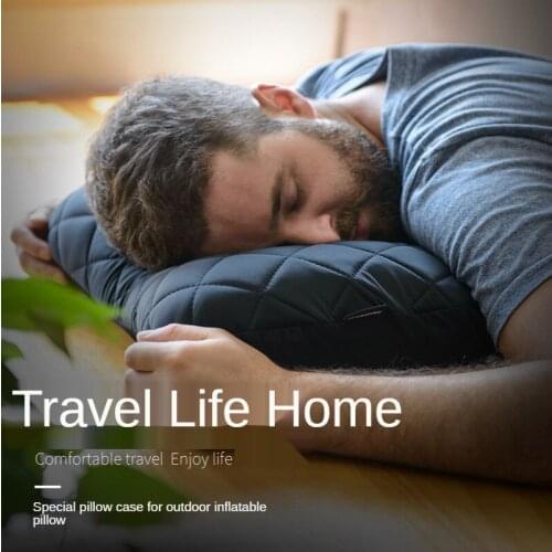 Camping Pillow TPU Ultralight Outdoor Pillow Inflatable Pillow Compressible Neck Pillow Headrest Cover Travel Pillow